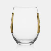 Fifty and Fabulous Script 50th Birthday Weinglas Ohne Stiel (Links)