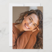 Fifty Black Bow 50th Birthday Invitation Einladung (Rückseite)