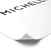 Fifty Fabulous 50th Birthday Party Welcome Sign Poster (Ecke)