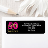 Fifty Fabulous Fiftieth Birthday Return Address (Insitu)