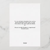 Fifty Fabulous Modern Black Pink 50th Birthday  Folieneinladung (Rückseite)