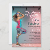 Fifty Fit Fabulous Dance Invitation Einladung (Vorderseite)