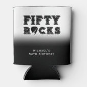 Fifty Rocks Guitar Pick 50th Birthday Party Dosenkühler (Vorderseite)