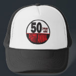 Fifty Year Old Party 50th Birthday Truckerkappe<br><div class="desc">Fifty Year Old Party Animal Hat. In Fun gift for someone's 50th Birthday. ⭐ This Product is 100% Customizable. Graphics and / or text can be added, deleted, moved, resized, change around, rotated usw. 99% von my designs in my store are done done in layers. This makes it easy for...</div>