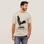 Fig., 1 Tyrannosaurus Rex Hahn-Skelett-Shirt T-Shirt (Vorne ganz)