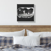 Fig & Blinky Friedhof auf Leinwand (Insitu (Schlafzimmer))
