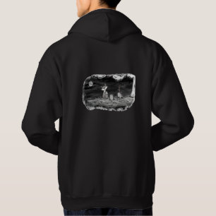 Fig & Blinky Friedhof  schwarzer Hoodie
