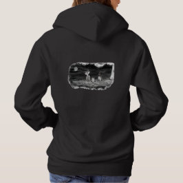 Fig & Blinky Graveyard Ladies Black Hoodie