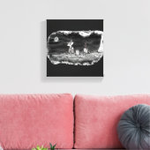 Fig & Blinky Graveyard Stretched Canvas Print Leinwanddruck (Insitu (Wohnzimmer))