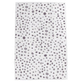 Fig Confetti Wasserfarbe Dots Geschenktasche Mittlere Geschenktüte (Rückseite)