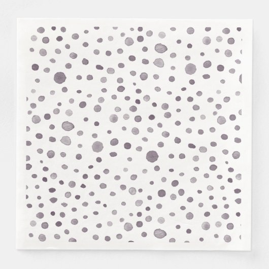 Fig Confetti Wasserfarbe Dots Papier Napkin Serviette (Vorderseite)