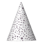 Fig Confetti Watercolor Dots Party Hat Partyhütchen (Vorderseite)