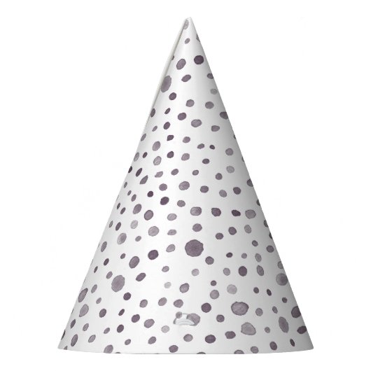 Fig Confetti Watercolor Dots Party Hat Partyhütchen (Links)