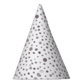 Fig Confetti Watercolor Dots Party Hat Partyhütchen (Rechts)