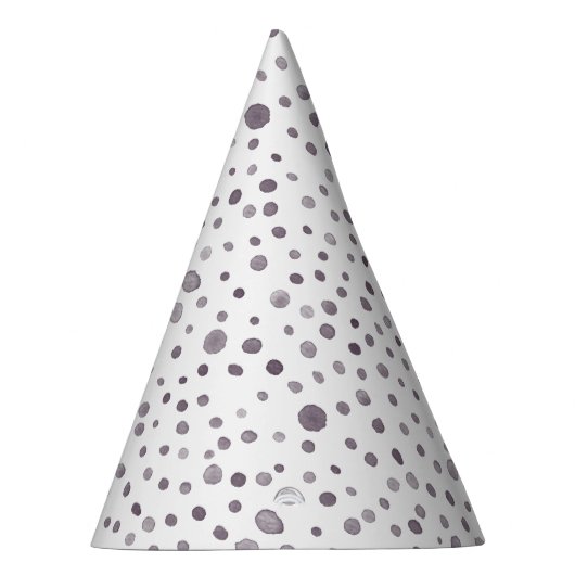 Fig Confetti Watercolor Dots Party Hat Partyhütchen (Rechts)