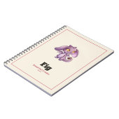 Fig der Drache Spiralblock Notizblock (Linke Seite)