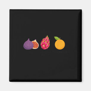 Fig Dragon Fruit Mandarine Fruit Subtile Anti Trum Magnet