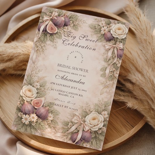 Fig Garden Romance Brautparty Einladung