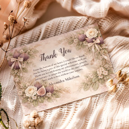 Fig Garden Vintage 1st Birthday Dankeskarte