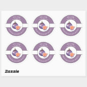 Fig-Jam-Label Runder Aufkleber (Blatt)