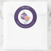 Fig-Jam-Label Runder Aufkleber (Tasche)