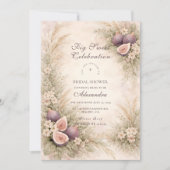 Fig Orchard Elegance Bridal Shower Einladung (Vorderseite)