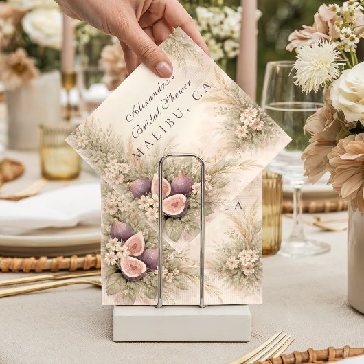 Fig Orchard Elegance Bridal Shower Serviette
