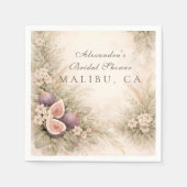 Fig Orchard Elegance Bridal Shower Serviette (Vorderseite)