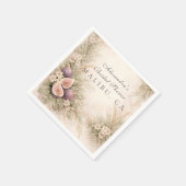 Fig Orchard Elegance Bridal Shower Serviette (Ecke)