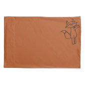 Fig the Fox outlined Pillow case set Kissenbezug (Rückseite-Links)