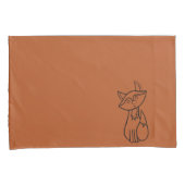Fig the Fox outlined Pillow case set Kissenbezug (Vorderseite-Rechts)