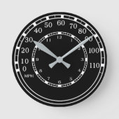Figarations Classic Car Rev Counter Garage Clock Runde Wanduhr (Vorderseite)