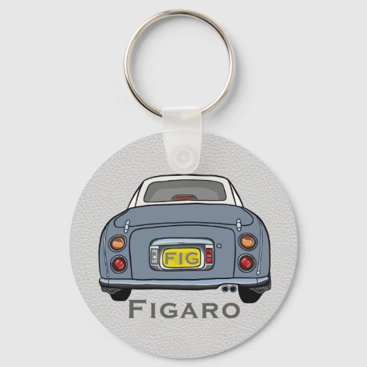 Figarations Cute Lapis Grey Figaro Keychain Schlüsselanhänger (Vorderseite)