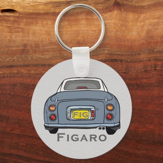 Figarations Cute Lapis Grey Figaro Keychain Schlüsselanhänger (Vorderseite)