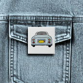 Figarations Cute Pale Aqua Figaro Motor Car Button