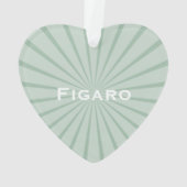 Figarations Emerald Green Figaro Auto-Ornament Ornament (Rückseite)
