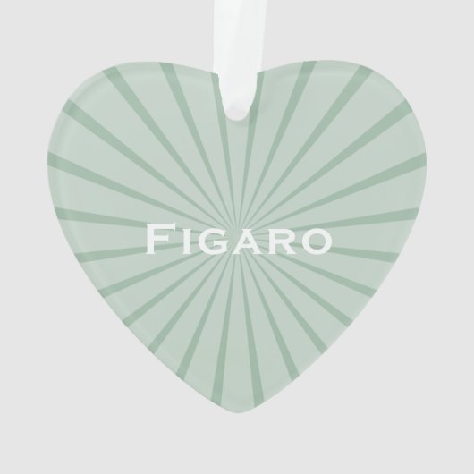Figarations Emerald Green Figaro Auto-Ornament Ornament (Rückseite)