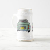 Figarations Emerald Green Figaro Car Beer Stein Bierglas (Vorderseite Links)