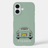 Figarations Emerald Green Figaro Car Personalisier Case-Mate iPhone Hülle (Rückseite)