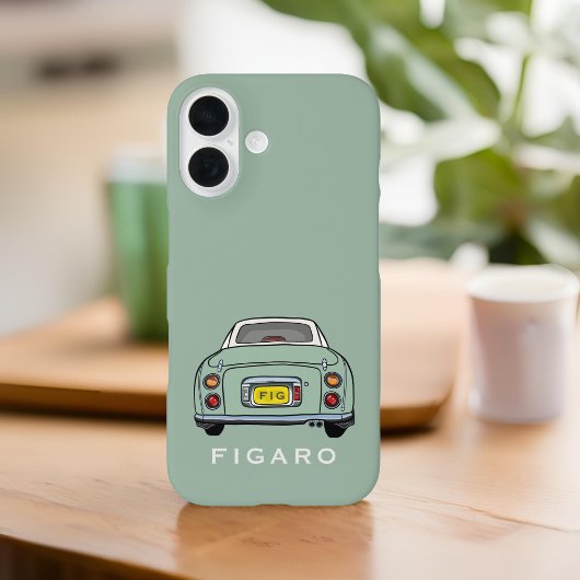 Figarations Emerald Green Figaro Car Personalisier Case-Mate iPhone Hülle