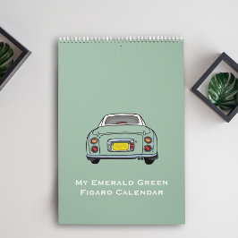 Figarations Emerald Green Figaro Garage Calendar Kalender