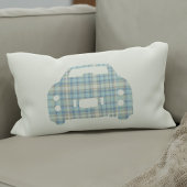 Figarations Lapis Gray Figaro Auto Karierte Silhou Lendenkissen