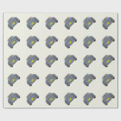 Figarations Lapis Gray Figaro Autopapier Geschenkpapier (Flach)