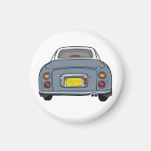 Figarations Lapis Gray Figaro Car Magnet (Vorne)