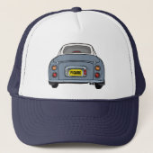 Figarations Lapis Gray Figaro Car Trucker Hat Truckerkappe (Vorderseite)