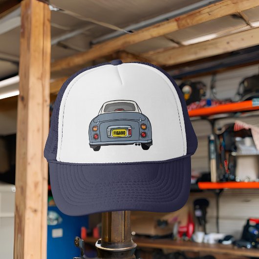 Figarations Lapis Gray Figaro Car Trucker Hat Truckerkappe