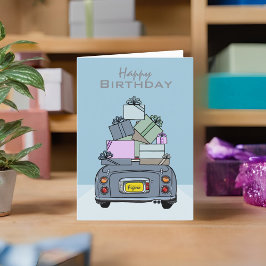 Figarations Lapis Gray Figaro Happy Birthday Card Karte