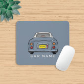Figarations Lapis Grey Figaro Auto Monogram Name Mousepad