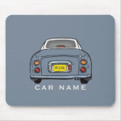 Figarations Lapis Grey Figaro Auto Monogram Name Mousepad (Vorne)