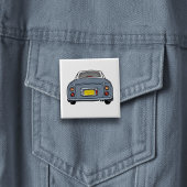 Figarations Lapis Grey Figaro Car Button Abzeichen